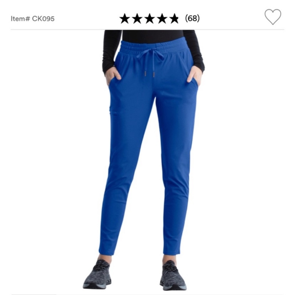 Cherokee form large blue scrub pants